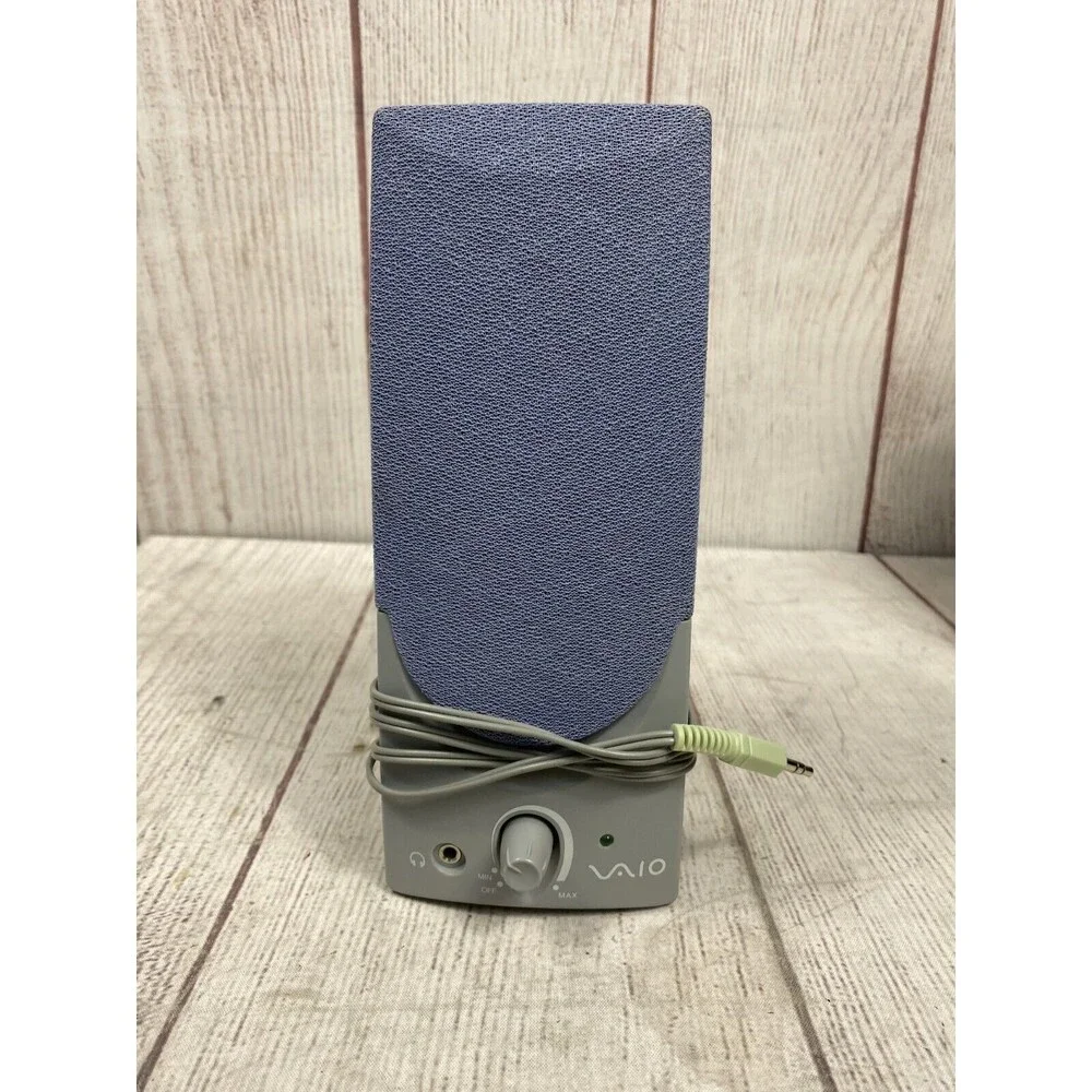 Sony Vaio - Computer PC Speaker System PCVA-SP3 Gray Blue Color - NO AC ADAPTER